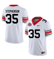 Men #35 Lorenzo Stephenson Georgia Bulldogs College Football Jerseys Sale-40th Anniversary