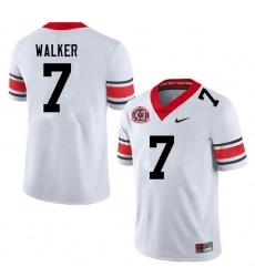 Men #7 Quay Walker Georgia Bulldogs Nationals Champions 40th Anniversary College Football Jerseys Sa