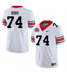 Men #74 Drew Bobo Georgia Bulldogs College Football Jerseys Sale-40th Anniversary