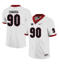 Men #90 Jake Camarda Georgia Bulldogs College Football Jerseys white