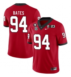 Men #94 Henry Bates Georgia Bulldogs 2022-23 CTP National Championship Football Jerseys