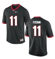 Men Georgia Bulldogs #11 Jake Fromm College Football Jerseys-Black