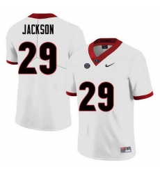 Men Georgia Bulldogs #29 Darius Jackson College Football Jerseys Sale-White