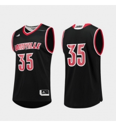 Men Louisville Cardinals Black Replica College Basketball Adidas Jersey