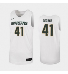 Michigan State Spartans Conner George White Replica Men'S Jersey