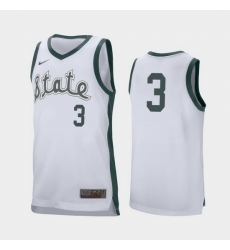 Michigan State Spartans Foster Loyer White Retro Performance Men'S Jersey