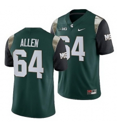 Michigan State Spartans Matt Allen Green College Football Men Jersey