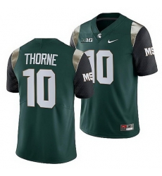 Michigan State Spartans Payton Thorne Green College Football Men Jersey