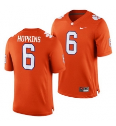 Clemson Tigers Deandre Hopkins Orange Game College Football Jersey