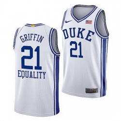 Duke Blue Devils A.J. Griffin Home 2021 Jersey