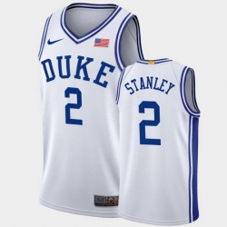 Duke Blue Devils Cassius Stanley White Authentic Men'S Jersey