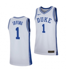 Duke Blue Devils Kyrie Irving White Replica Men'S Jersey