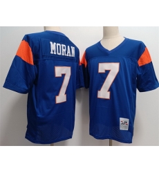 Blue Mountain State 7 Alex Moran Blue Stitched Football Jersey