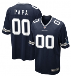 Cowboys PAPA #00 Blue Stitched Jersey