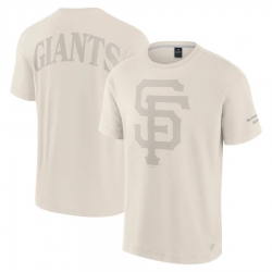 Men Fanatics Cream San Francisco Giants Elements Iconic T Shirt