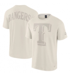 Men Fanatics Cream Texas Rangers Elements Iconic T Shirt