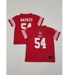 Toddlers-San-Francisco-49ers--2354-Fred-Warner-Red-Vapor-Untouchable-Stitched-Football-Jersey-635-18591