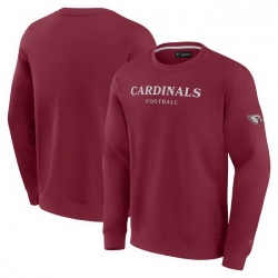 Men Fanatics Cardinal Arizona Cardinals Elements Unlimited Fleece Pullover Sweatshirt