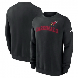 Men Nike Black Arizona Cardinals Club Pullover Sweatshirt