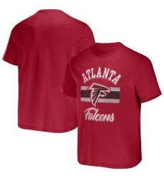 Men Atlanta Falcons Red X Darius Rucker Collection Stripe T Shirt