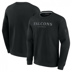 Men Fanatics Black Atlanta Falcons Elements Unlimited Fleece Pullover Sweatshirt