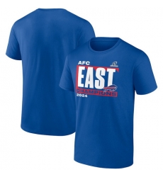 Men Fanatics Royal Buffalo Bills 2024 Afc East Division Champions Conquer T Shirt