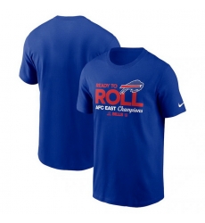 Men Nike Royal Buffalo Bills 2024 Afc East Division Champions Locker Room Trophy Collection T Shirt