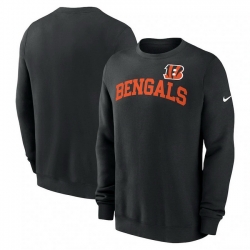 Men Nike Black Cincinnati Bengals Club Pullover Sweatshirt