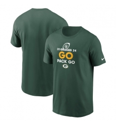 Men Green Bay Packers Green 2024 Playoffs T Shirt