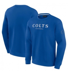 Men Fanatics Royal Indianapolis Colts Elements Unlimited Fleece Pullover Sweatshirt