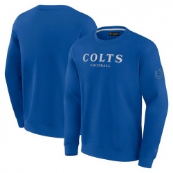 Men Fanatics Royal Indianapolis Colts Elements Unlimited Fleece Pullover Sweatshirt