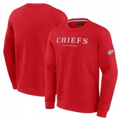 Men Fanatics Red Kansas City Chiefs Elements Unlimited Fleece Pullover Sweatshirt