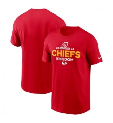 Men Nike Red Kansas City Chiefs 2024 Nfl Playoffs T Shirt