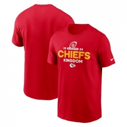 Men Nike Red Kansas City Chiefs 2024 Nfl Playoffs T Shirt