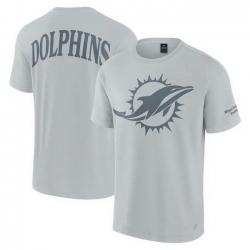 Men Fanatics Gray Miami Dolphins Elements Iconic T Shirt