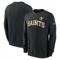 Men Nike Black New Orleans Saints Club Pullover Sweatshirt