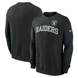 Men Nike Black Las Vegas Raiders Club Pullover Sweatshirt