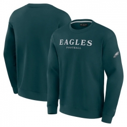 Men Fanatics Midnight Green Philadelphia Eagles Elements Unlimited Fleece Pullover Sweatshirt