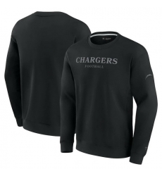 Men Fanatics Black Los Angeles Chargers Elements Unlimited Fleece Pullover Sweatshirt