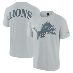 Men Fanatics Gray Detroit Lions Elements Iconic T Shirt