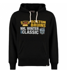 NHL Mens Boston Bruins 47 2016 Winter Classics Crosstown Striker Pullover Sweatshirt Black