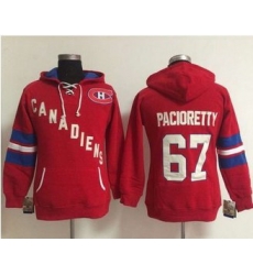 Women Montreal Canadiens 67 Max Pacioretty Red Old Time Heidi NHL Hoodie