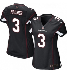 Womens Nike Arizona Cardinals 3 Carson Palmer Game Black Alternate NFL Jersey