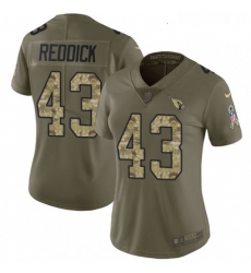 Womens Nike Arizona Cardinals 43 Haason Reddick Limited OliveCamo 2017 Salute to Service NFL Jersey