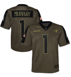 Youth Arizona Cardinals Kyler Murray Nike Olive 2021 Salute To Service Game Jersey