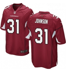 Youth Nike Arizona Cardinals 31 David Johnson Game Red Team Color NFL Jersey