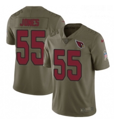 Youth Nike Arizona Cardinals 55 Chandler Jones Limited Olive 2017 Salute to Service NFL Jersey