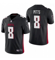 Men Atlanta Falcons #8 Kyle Pitts Black 2021 Draft Jersey