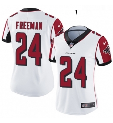 Womens Nike Atlanta Falcons 24 Devonta Freeman Elite White NFL Jersey