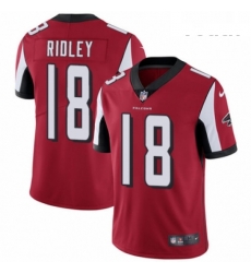 Youth Nike Atlanta Falcons 18 Calvin Ridley Red Team Color Vapor Untouchable Limited Player NFL Jersey